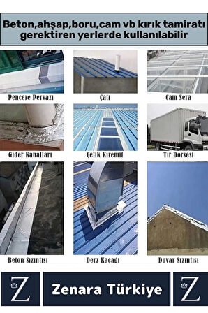 Ultra Güçlü Suya Neme Dayanıklı Çok Amaçlı Onarım Tamir İzolasyon Bantı Gri 48 Mm x 10 Metre 5 Adet