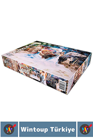 Özel El Göz Koordinasyon Beceri Görsel Algı Geliştirici Çocuk 1000 Parça PUZZLE MELEKLERİN ŞARKISI