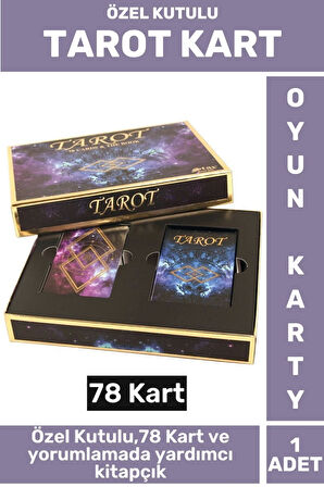 Premium Manevi Ruhsal Rehberlik Kader 78 Kartlı ÖZEL KUTULU Yorumlama Kitapçıklı TAROT KARTLARI