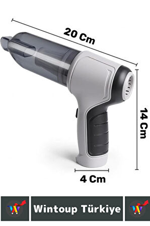 Premium 6000Pa Çekiş 2000mAh Pil USB Hızlı Şarj Çok Amaçlı Elektronik Kablosuz Araç İçi OTO SÜPÜRGE