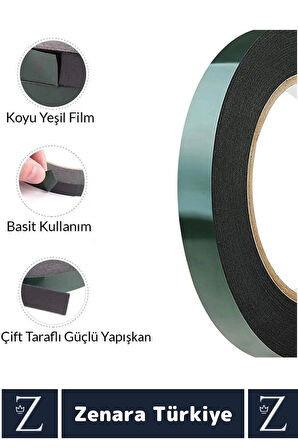 Ultra Güçlü İz Bırakmaz Elastik Kolay Şekil Alan Çift Taraflı Akrilik Köpük Bant 36 Mm X 10 Metre
