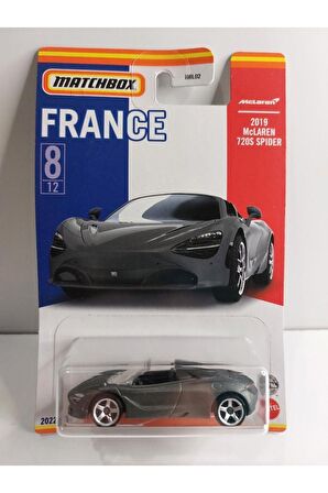 2019 Mclaren 720s Spider France Series 1:64 Ölçek Hotwheels Marka 11/12