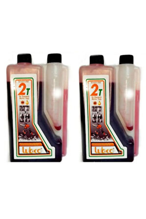 2t Yğ Kırmızı T 2 Zamanlı Motor Yağı Benzinli Testere Ve Tırpan Yağı 1 L X 2