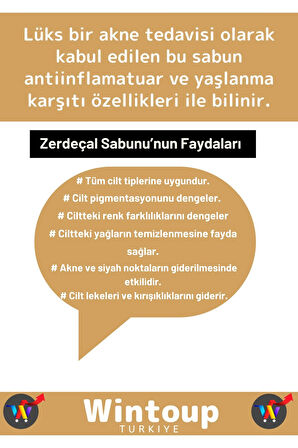 Özel Üretim %100 Doğal Güzel Kokulu Tüm Vücut İçin Uygun Zerdeçal Sabunu 3 Adet