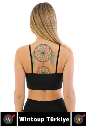 Göğüs Toparlayan Sarkma Önleyen Spor Gündelik Kullanım Şık Ön Çapraz Askı Detay Micro Crop Büstiyer
