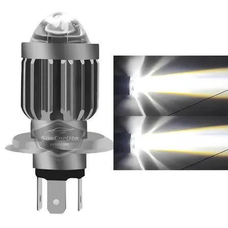 Tofaş Şahin Doğan Kartal 131 Uyumlu Mercekli Far Ampulü Led Xenon Beyaz Renk Far Şimşek Etkili CSP Led Lamba Uzun Kısa 2 Adet Takım