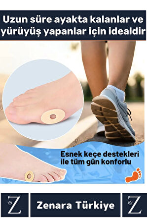 Gündelik Kullanım Konforlu Ayak Ağrı Baskı Basınç Azaltıcı Sünger Yastık Ayak Nokta Pedi 60 Adet