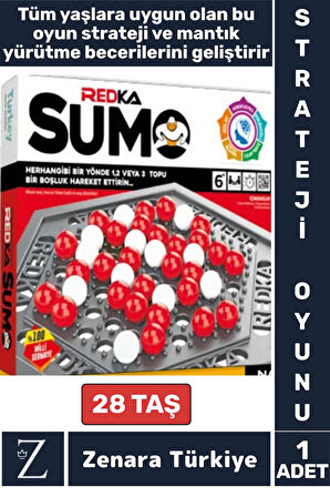 Tüm Yaşlara Uygun Zeka Strateji Mantık Yürütme Beceri Geliştirici Eğitici Eğlenceli Oyun SUMO