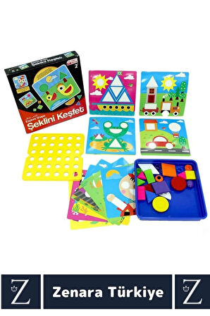 Çocuk El Göz Koordinasyon Parça Bütün İlişkisi Kavrama Eğitici Eğlenceli Oyun ŞEKLİNİ KEŞFET
