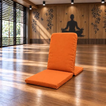 Meditasyon Sandalyesi Backjack Destekli Yer Minderi Sırtı Süngersiz