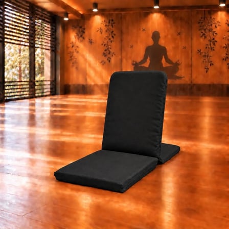 Meditasyon Sandalyesi Backjack Destekli Yer Minderi Sırtı Süngersiz