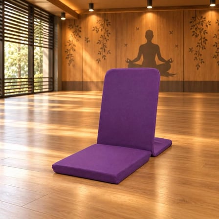 Meditasyon Sandalyesi Backjack Destekli Yer Minderi Sırtı Süngersiz
