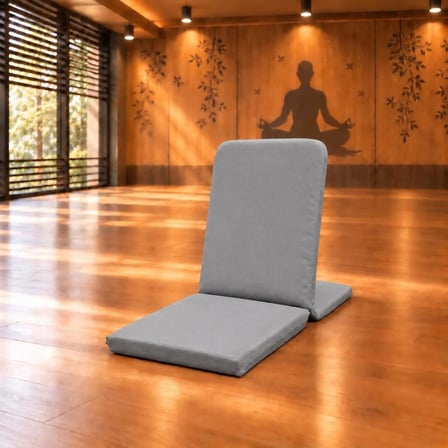 Meditasyon Sandalyesi Backjack Destekli Yer Minderi Sırtı Süngersiz