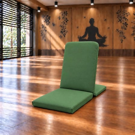 Meditasyon Sandalyesi Backjack Destekli Yer Minderi Sırtı Süngersiz