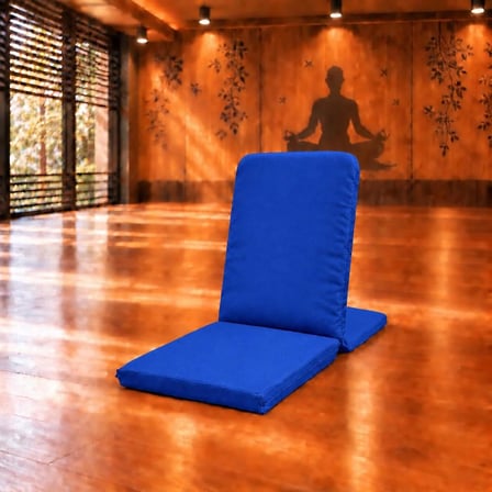 Meditasyon Sandalyesi Backjack Destekli Yer Minderi Sırtı Süngersiz