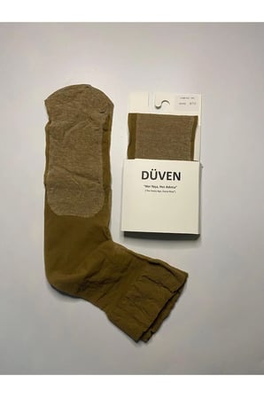 3'Lü Paket Comfort Cotton Taban Bronz Dizaltı Pantolon Çorap