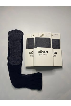3'Lü Paket Comfort Cotton Taban Siyah Dizaltı Pantolon Çorap
