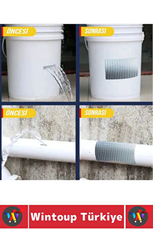 Ultra Güçlü Su Neme Dayanıklı Çok Amaçlı Montaj Onarım İzolasyon Tamir Bantı Kırmızı 48 Mmx10Mt 4 Ad