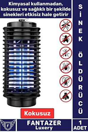 İç Mekan Kokusuz Güvenli Düşük Enerji Tüketimi Elektrikli Prizli Haşere Kara Sivri Sinek Öldürücü