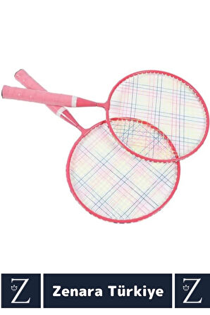 Premium Ergonomik Spor Etkinlik Fermuarlı Askılı Taşıma Çantalı 2 Raket 2 Tüy Topu Badminton Seti