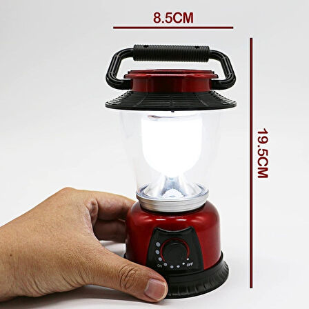 BUFFER®  Ledli Kamp Lambası Pilli Ayarlı LED Işıldak Aydınlatma