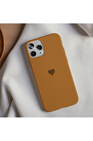 İphone Xr Uyumlu Içi Kadife Kalp Telefon Kılıfı