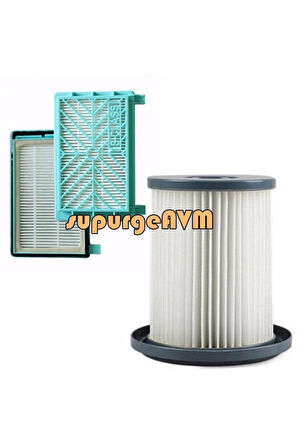 Magic Bags | Philips Uyumlu Fc 8732 - Fc 8734 Süpürge Hepa Filtre Seti