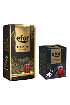 Efor Platinum Özel Seri Çay 1.000gr + Tomurcuk Bergamot Aromalı 100gr