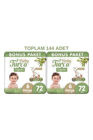 Doğadan 6 Numara Xlarge 72x2 Toplam 144 Adet