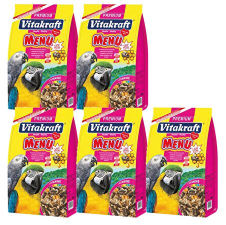 Vitakraft Ballı 5 x 1 Kg Papağan Yemi 