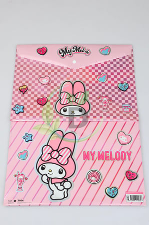"DEKOMUS CEP DEFTERİ HEDİYELİ" YENİ SEZON LİSANSLI MY MELODY "2 ADET" ÇITÇITLI DOSYA 