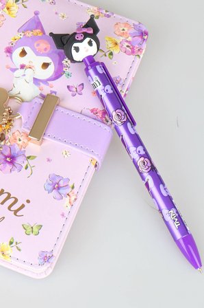 x Dekomus Lisanslı Kuromi Secret Garden Edition Kilitli Hatıra Defteri & 3d Figürlü Uçlu Kalem 0.7 Mm 2'lisi