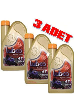 4t 10w/40 1 Litre 4 Zamanlı Motosiklet Yağı(3 Adet)