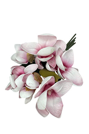Yapay Çiçek Manolya Letex Eva Magnolia 33cm Pembe Koyu