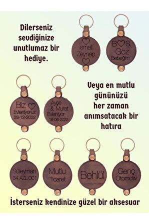Gerçek Deri Anahtarlık