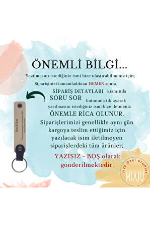 Yeni Yıl Partileri İçin Çok Özel Hediye, Üzerine İsim Ve Mesaj Yazılabilen 50'li Hatıra Anahtarlığı