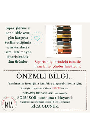 Hardal Renk, Adınıza Özel Kişiselleştirilebilir, 160 Cm, Öğretmenler İçin Şık Çanta Askısı