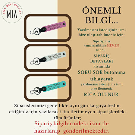 Açık Kahve - Fıstık Yeşil, Motor Tutkunları İçin İsim ve Plaka Yazılabilen 2'li Set Anahtarlık