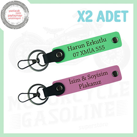 Pembe-Fıstık Yeşil, Kişiye Özel Motorcu Serüveni 2'li Anahtarlık