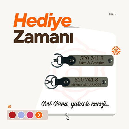 Beyaz-Turkuaz, Kişiselleştirilebilir Bolluk Kaynağı 520 741 8 Sevdiklerinize Hediye 2'li Anahtarlık