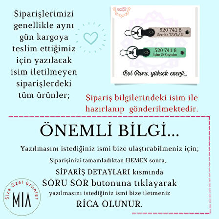 Sarı-Pembe, Kişiselleşmiş 2'li Anahtarlık Set, Enerji Dolu Özel Hediye, 520 741 8 Bolluk Ve Huzur