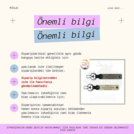 Motosiklet Severlere Özel, İsim Plaka ve A Rh (-) Kan Grubu Acil Durum x2 Anahtarlık, Sarı-Pembe-Ysl