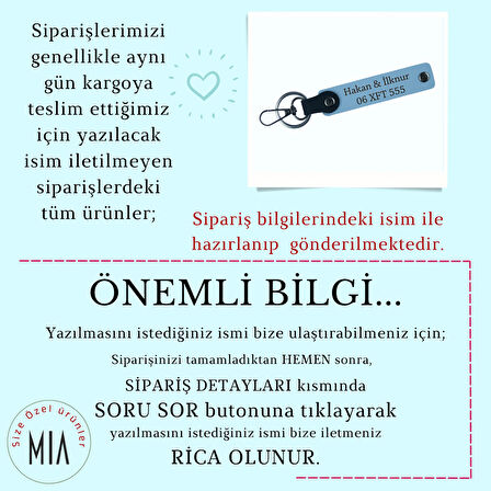 Çiftlere Uygun Deri Anahtarlık Seti – Kişisel Plaka ve İsim Yazım Seçenekli, Kül Gri-Pudra-Gr