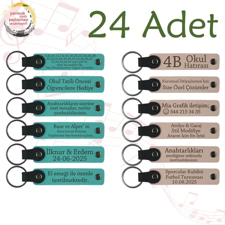 Koyu Turkuaz & Pudra, 24’lü Set, Kişiye Özel Hediyelik, Müzik Festivali Katılımcılarına Sürpriz