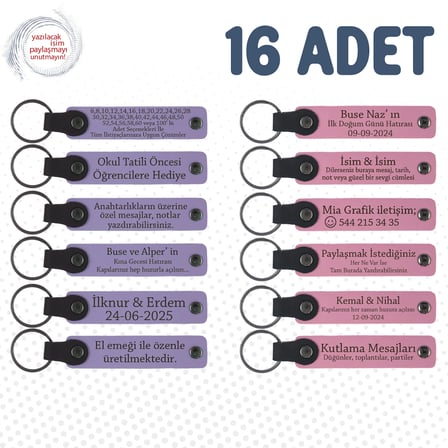 M Menekşe & Pembe, 16’li Set, İsim Yazılı Anlamlı Hediyelik, Yüzme Yarışması Katılımcılarına Sürpriz