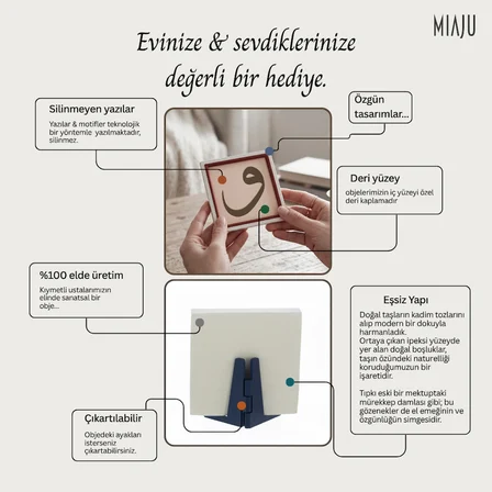 Huzur Veren Vav Tasarım Modern Dekoratif Set, Ev & Ofis İçin Zarif Bir Tamamlayıcı, Değerli Hediye