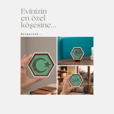 35 İzmir Temalı Minimalist Dekoratif Obje Modern ve Estetik Yaşam Alanı Dokunuşu 10x10 cm Ev ve Ofis