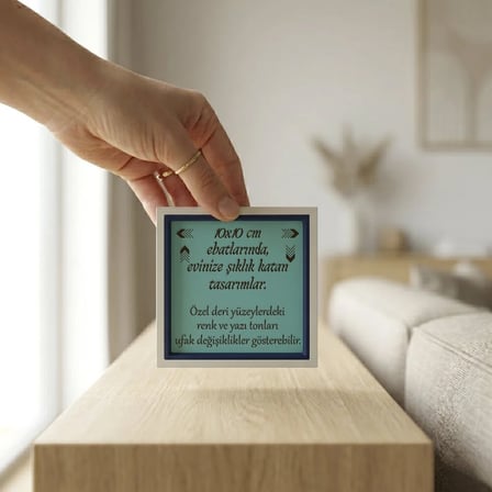 Minimal Hayat Ağacı ve Meditasyon Figürlü Masaüstü Süs, Estetik ve Huzurun Modern Buluşması 10x10 cm
