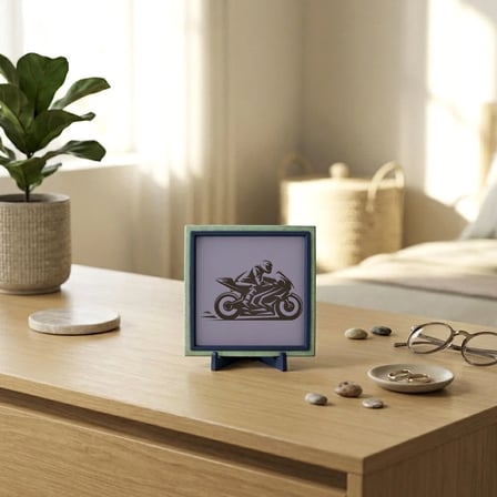Hız ve Tutku Temalı Şık Dekoratif Obje, Yaşam Alanınız İçin Dinamik Değerli Bir Hediye 10x10 cm
