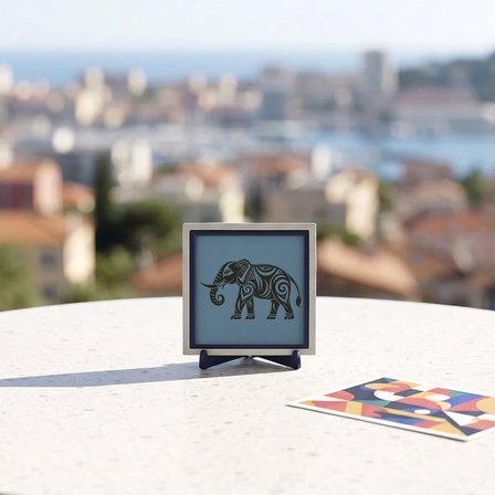 Fil Tasarımlı Çağdaş Dekoratif Obje, Çalışma Masanız İçin Zarif Aksesuar 10x10 cm